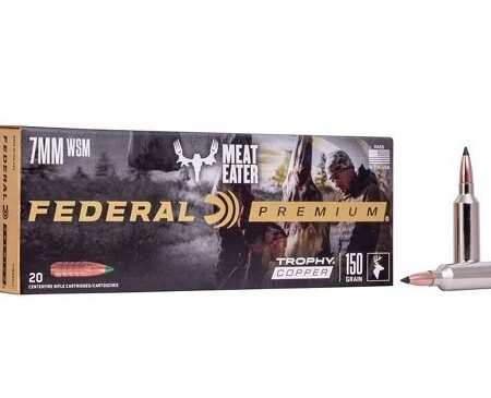 Federal Premium Vital-Shok 7mm Winchester Short Magnum (WSM) 150 Gr. Trophy Copper- Box of 20