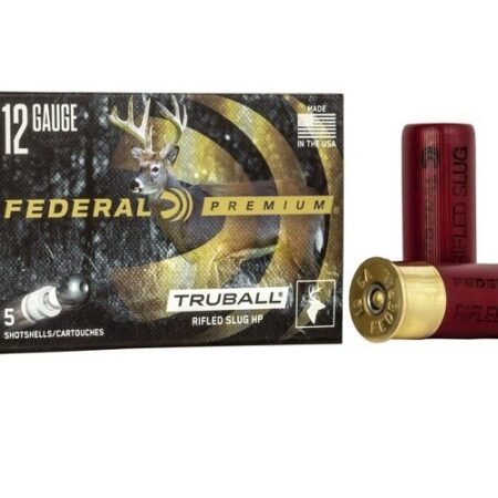 Federal Premium 12 Gauge 2-3/4" 1 oz TruBall Hollow Point Rifled Slug- Box of 5