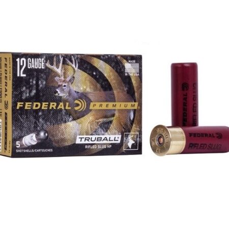 Federal Premium 12 Gauge 3" 1 oz TruBall Hollow Point Rifled Slug- Box of 5
