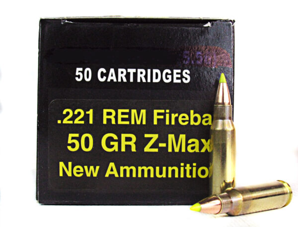 PCI .221 Remington Fireball 50 Gr. Hornady Z-Max- Box of 50