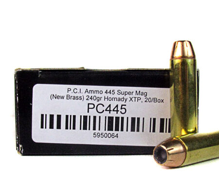PCI .445 SuperMag 240 Gr. Hornady XTP Jacketed Hollow Point- Box of 20