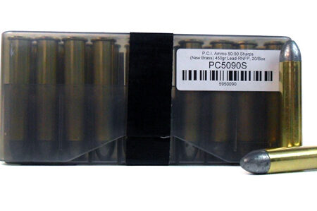 PCI .50-90 Sharps 450 Gr. Lead Round Nose Flat Point- Box of 20