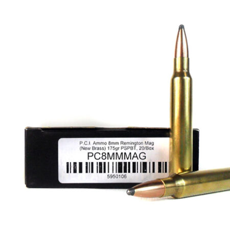 PCI 8mm Remington Magnum 175 Gr. PSPBT- Box of 20