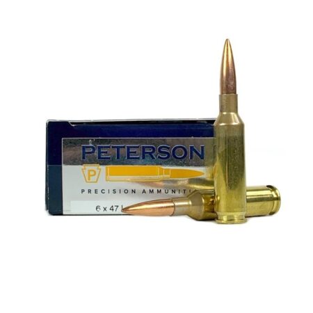 Peterson Precision 6x47 Lapua 107 Gr. Sierra Match King- Box of 20