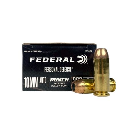 Federal Premium Personal Defense 10mm Auto 200 Gr. Punch Jacketed Hollow Point- Box of 20