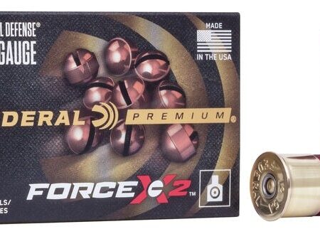 Federal Premium Personal Defense Force X2 12 Gauge 2-3/4" 00 Buckshot 9 Copper Plated Pellets- Box of 10
