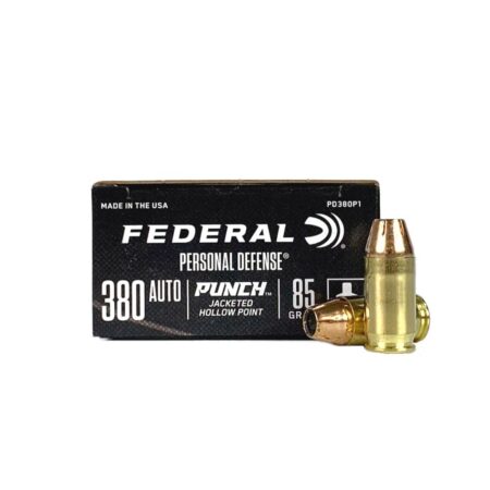 Federal Premium Personal Defense .380 ACP 85 Gr. Punch Jacketed Hollow Point- Box of 20
