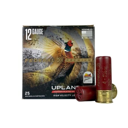 Federal Upland High Velocity 12 Gauge 2-3/4" 1-1/4 oz #4 Copper Plated Shot- Box of 25