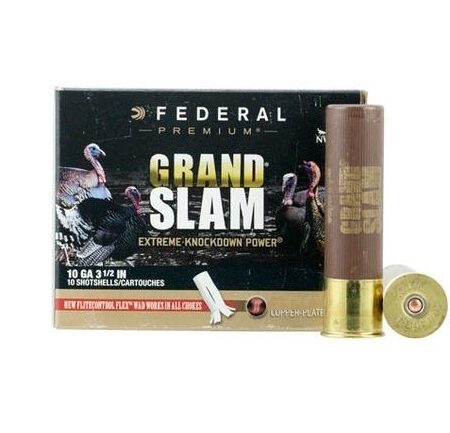 Federal Premium Grand Slam 10 Gauge 3-1/2" 2 oz Copper Plated #5 Shot- Box of 10