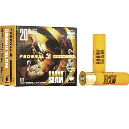 Federal Premium Grand Slam 20 Gauge 3" 1-5/16oz Copper Plated #5 Shot- Box of 10