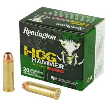 Remington Hog Hammer 41 Remington Magnum 180 Gr. Barnes XPB Solid Copper Hollow Point- Lead-Free- Box of 20