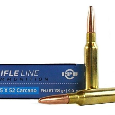 Prvi Partizan 6.5x52mm Carcano 139 Gr. Full Metal Jacket Boat Tail- Box of 20