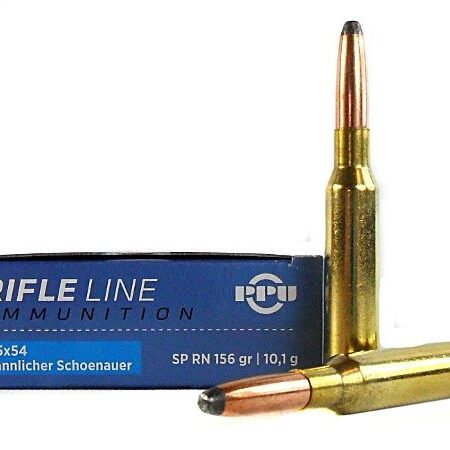 Prvi Partizan 6.5x54mm Mannlicher-Schoenauer 156 Gr. Soft Point Round Nose- Box of 20