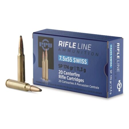 Prvi Partizan 7.5x55mm Swiss 174 Gr. Soft Point- Box of 20