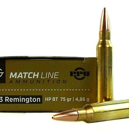 Prvi Partizan Match .223 Remington 75 Gr. Hollow Point Boat Tail- Box of 20
