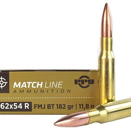 Prvi Partizan Match Line 7.62x54R 182 Gr. Full Metal Jacket Boat Tail- Box of 20