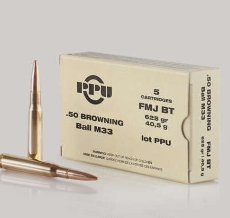 Prvi Partizan Mil-Spec .50 BMG 625 Gr. M33 Full Metal Jacket- Metal Ammo Can of 120