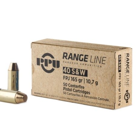Prvi Partizan Range .40 S&W 165 Gr. Jacketed Fat Point- Box of 50