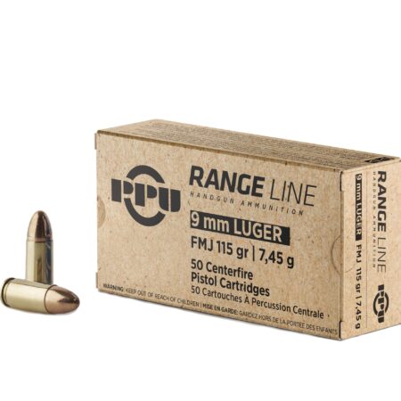 Prvi Partizan Range 9mm Luger 115 Gr. Full Metal Jacket- Box of 50