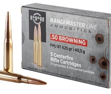 Prvi Partizan Rangemaster .50 Browning 625 Gr. Full Metal Jacket- Box of 5
