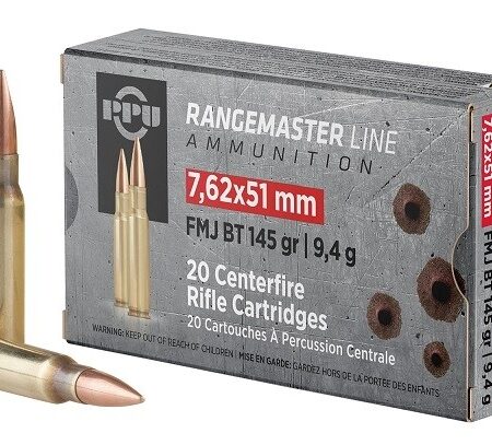 Prvi Partizan Rangemaster 7.62x51 NATO 145 Gr. Full Metal Jacket- Box of 20