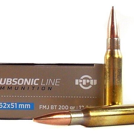 Prvi Partizan Subsonic 7.62x51mm 200 Gr. Full Metal Jacket Boat Tail- Box of 20