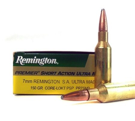 Remington Premier 7mm Remington Short Action Ultra Magnum 150 Gr. Core-Lokt PSP- Box of 20