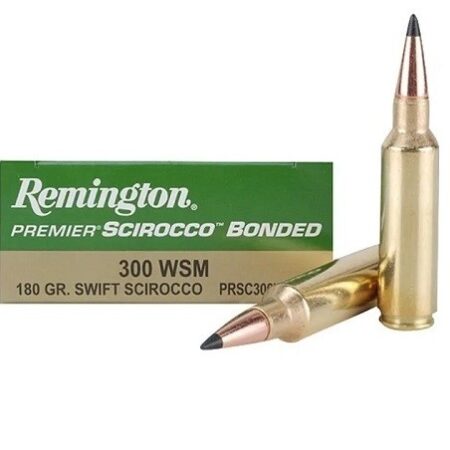 Remington Premier .300 Winchester Short Magnum (WSM) 180 Gr. Swift Scirocco II- Box of 20