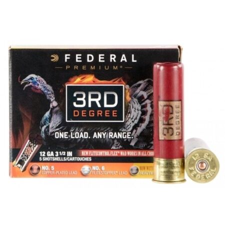 Federal Premium 3rd Degree 12 Gauge 3" 1-3/4 oz #5,6,7 Shot- Box of 5