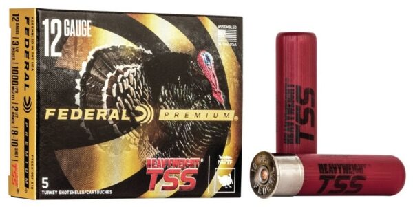 Federal Premium Heavyweight TSS 12 Gauge 3-1/2" 2-1/2 oz #8,10 Shot- Box of 5