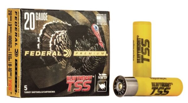 Federal Premium Heavyweight TSS 20 Gauge 3" 1-5/8 oz #8,10 Shot- Box of 5