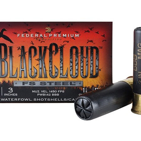 Federal Premium Black Cloud 12 Gauge 3" 1-1/4 oz BBB Non-Toxic FlightStopper Steel Shot- Box of 25