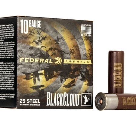 Federal Premium Black Cloud 10 Gauge 3-1/2" 1-5/8 oz #2 Non-Toxic Steel Shot- Box of 25