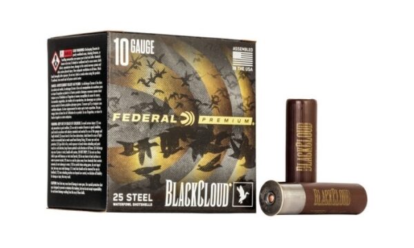 Federal Premium Black Cloud 10 Gauge 3-1/2" 1-5/8 oz #2 Non-Toxic Steel Shot- Box of 25