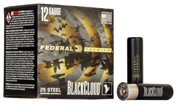 Federal Premium Black Cloud 12 Gauge 3-1/2" 1-1/2 oz #2 Non-Toxic FlightStopper Steel Shot- Box of 25