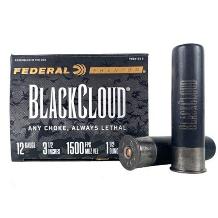 Federal Premium Black Cloud 12 Gauge 3-1/2" 1-1/2 oz #3 Non-Toxic Steel Shot- Box of 25