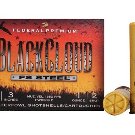 Federal Premium Black Cloud 20 Gauge 3" 1 oz #2 Non-Toxic FlightStopper Steel Shot- Box of 25