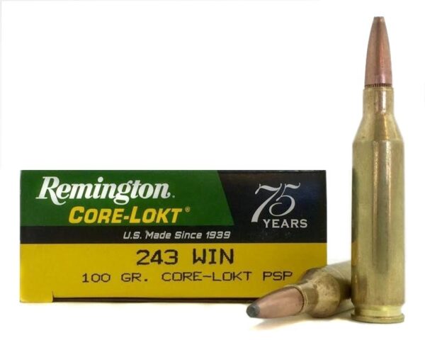 Remington Express .243 Winchester 100 Gr. Core-Lokt Pointed Soft Point- Box of 20