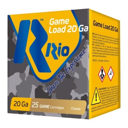 Rio Game Load 20 Gauge 2-3/4" 1 oz #8 Shot- Box of 25