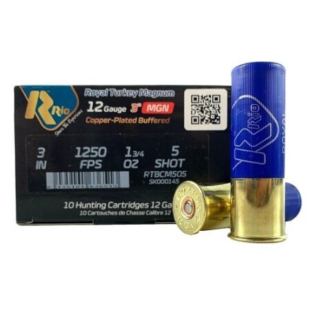 Rio Royal Turkey Magnum MGN 12 Gauge 3" 1-3/4 oz #5 Copper Plated Shot- Box of 10