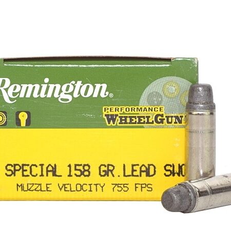Remington Performance WheelGun .38 Special 158 Gr. Lead Semi-Wadcutter- Box of 50