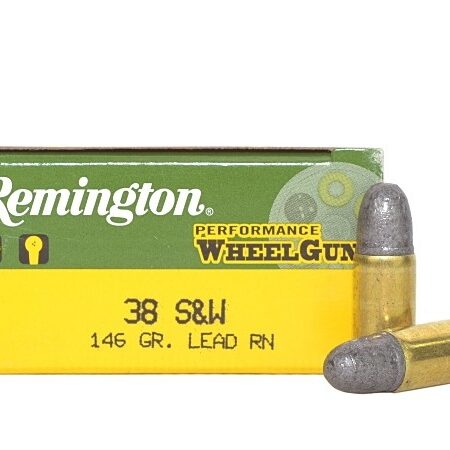 Remington Performance WheelGun .38 S&W 146 Gr. Lead Round Nose- Box of 50