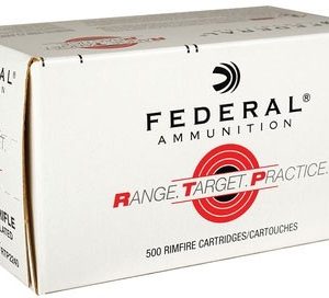 Federal Range Target Practice (RTP) .22 Long Rifle 40 Gr. Copper Plated Round Nose- Case of 500