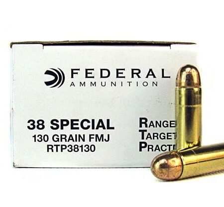 Federal Range Target Practice (RTP) .38 Special 130 Gr. Full Metal Jacket- Box of 50