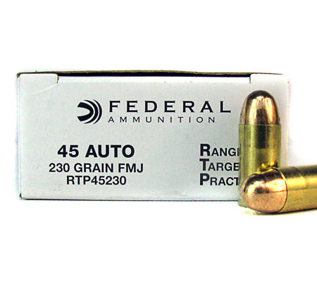 Federal Range Target Practice (RTP) .45 ACP 230 Gr. Full Metal Jacket- Box of 50