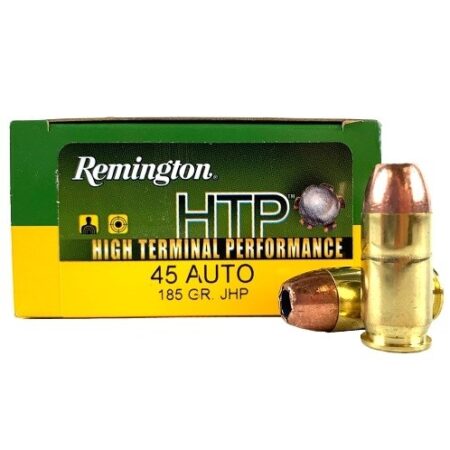 Remington High Terminal Performance .45 ACP 185 Gr. Jacketed Hollow Point- Box of 20