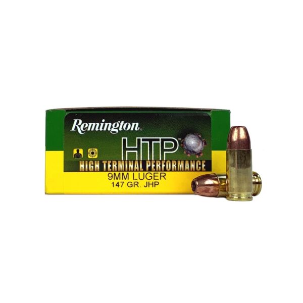 Remington High Terminal Performance 9mm Luger 147 Gr. Jacketed Hollow Point- Box of 20