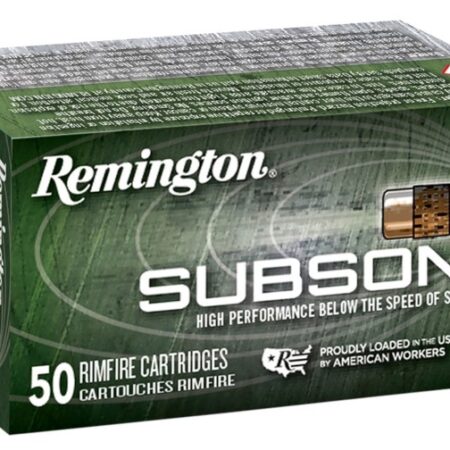 Remington Subsonic .22 Long Rifle 40 Gr. Plated Lead Hollow Point- Box of 50