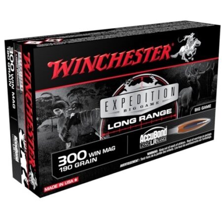 Winchester Expedition Big Game .300 Winchester Magnum 190 Gr. Nosler AccuBond Long Range- Box of 20