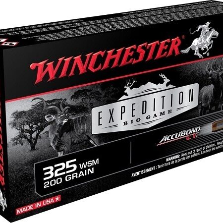 Winchester Expedition Big Game .325 Winchester Short Magnum (WSM) 200 Gr. Nosler AccuBond CT- Box of 20